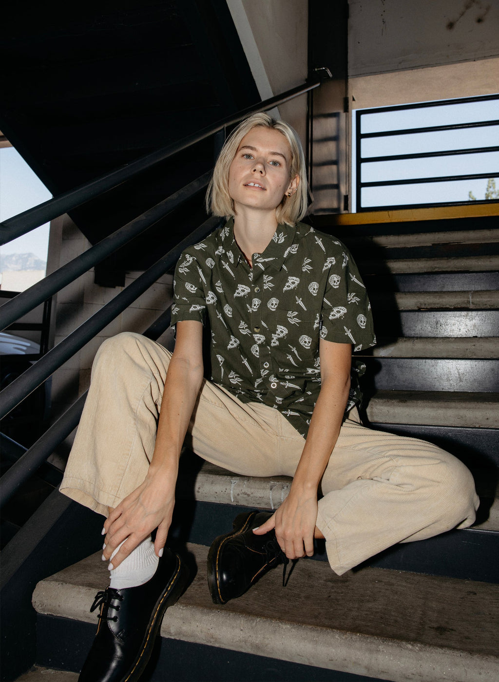 Pizza Slayer Button-Up